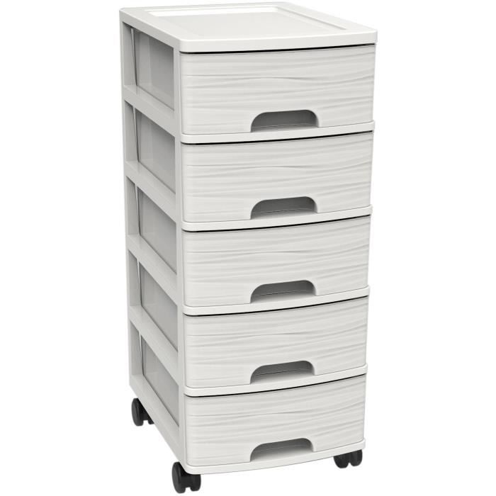 Five - Bloc de rangement dégradé 5 tiroirs L, 12,8 x P, 15,8 x H, 25,6 Five - Bloc de rangement dégradé 5 tiroirs L, 12,8 x P, 15,8 x H, 25,6