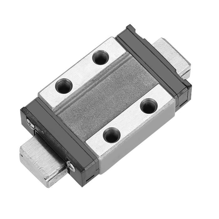 Rail De Guidage Linéaire Mini LML9B 100mm + Bloc Coulissant - Pour Machines CNC Et Automatisme