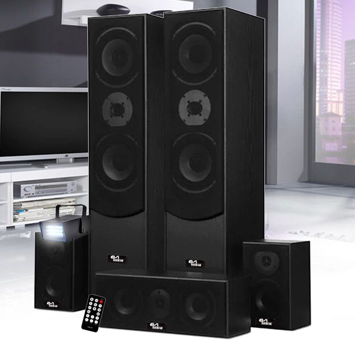 Système de cinéma maison DVD 5.1CH avec caisson de basses 100W, vente