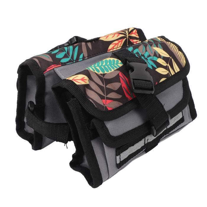 Sacoche De Guidon Vélo 3 Poches – Taille Unique – Pour VTT Et Vélo De Route