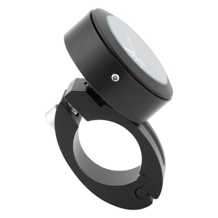 Montre Moto Horloge De Guidon Universelle Étanche - Affichage Lumineux Argent Pour Moto