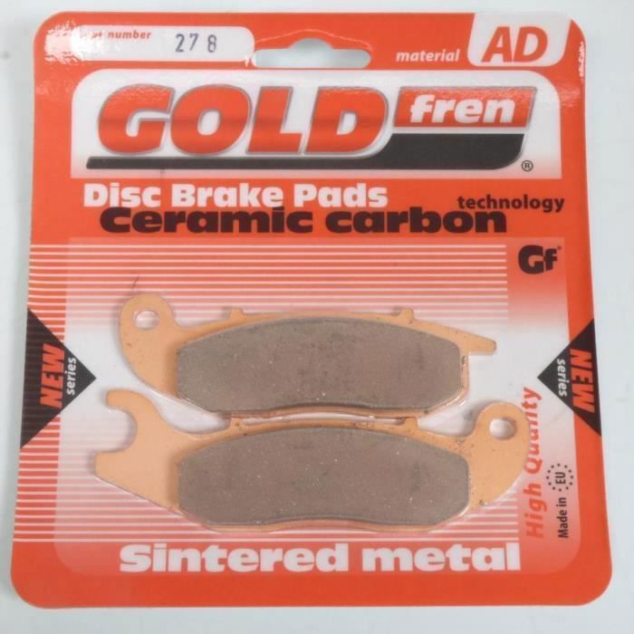 Plaquette de frein Gold Fren pour moto Honda 1200 VFR Crosstourer Highlander T DCT 2015 à 2016 ARD Neuf