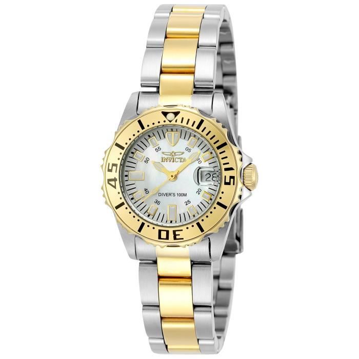 Montre Femme Invicta Acier Inoxydable - Mouvement Pièces Suisses (#3667) - Occasion Avec Boîte