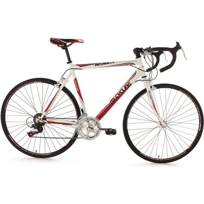 Vélo de course Piccadilly blanc TC 59 cm - Cdiscount Sport