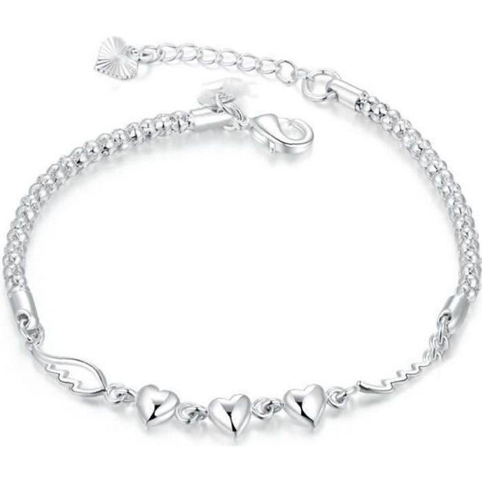 bracelet de mode femmes chaîne en argent bracelets bracelets pour fille femelle charm design bijoux