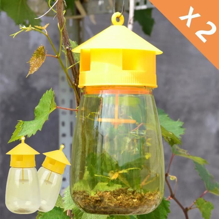 2Pcs Piege a Guepes, Piege a abeilles, Attrape Anti-Insectes