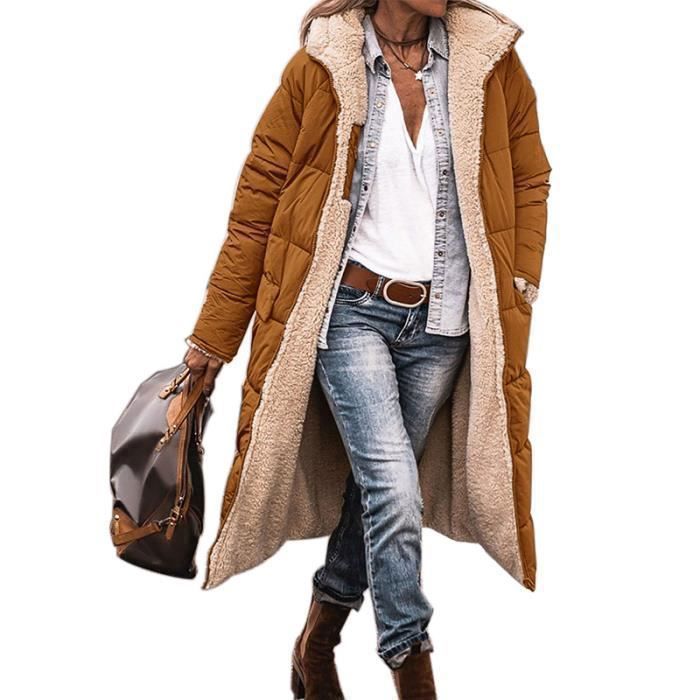 Générique Manteau Femme, Polaire Femme ZippéE à Manteau Veste