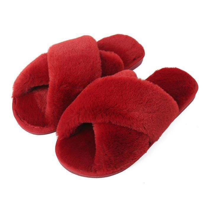 Pantoufles Mascotte Rouge Drew House (Justin Bieber) - Taille US 8 Homme - Neuves Avec Emballage