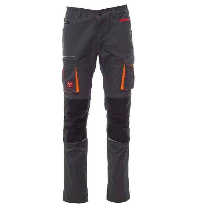 Pantalon Cargo Noir À Détail Coutures Et Cordons Ajustables Sur La