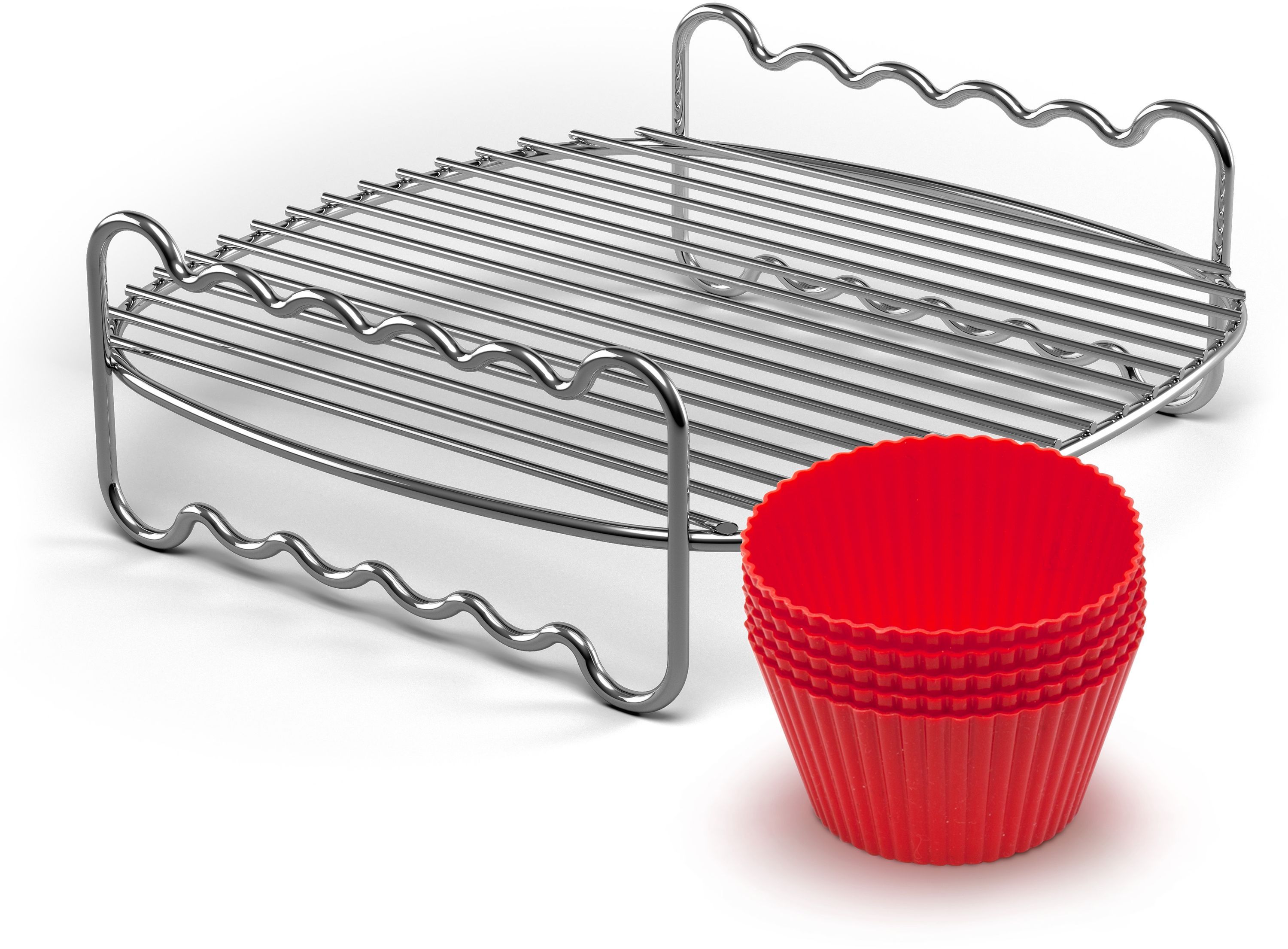 Set d'accessoires de cuisson, Grille double niveau, moules à muffin pour Philips AirFryer - PHILIPS 