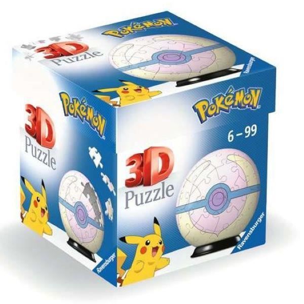Puzzle 3D - RAVENSBURGER - Pokémon Heal Ball - 54 pièces - Intérieur - Enfant