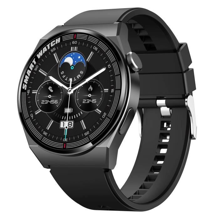 2022 New Bluetooth Call Smart Watch Men GT3 Pro AMOLED 390 390 HD Screen Heart Rate IP67 Waterproof SmartWatch For HUAWEI Black Cdiscount Telephonie