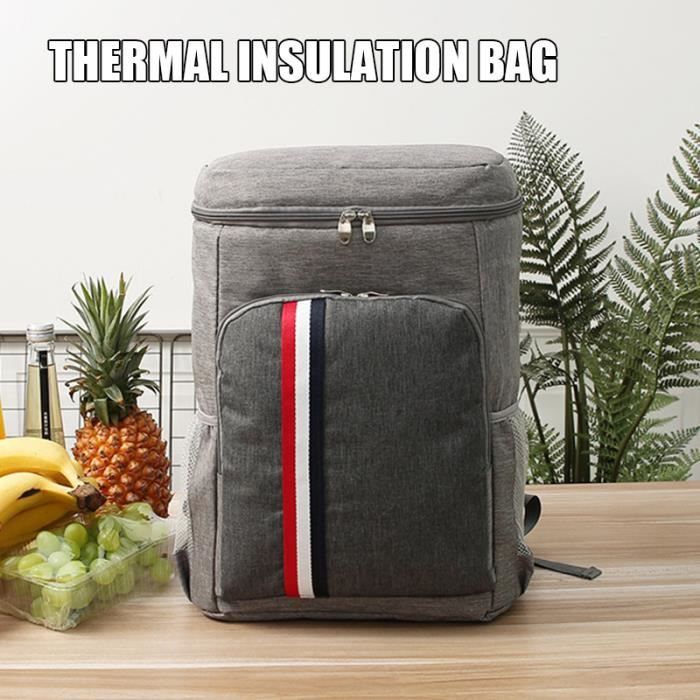 Sac à Dos De Pique-Nique Sac De Pique-Nique épaissie Feuille D'aluminium Sac à Lunch Portable - 3