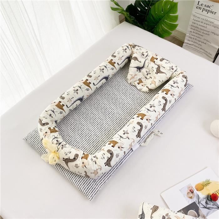 Nid De Bébé Portable Bambinu – Réducteur De Lit Avec Couverture Intégrée, Matelas Imperméable – 100x52x22 Cm, Pour Nouveau-né Jusqu'à 9 Mois