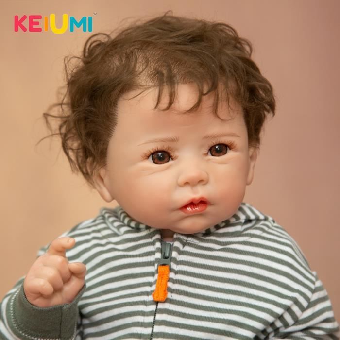 Poupée Reborn de 20 pouces Jouet Bébé Enfant Poupée Pour Tout-Petit