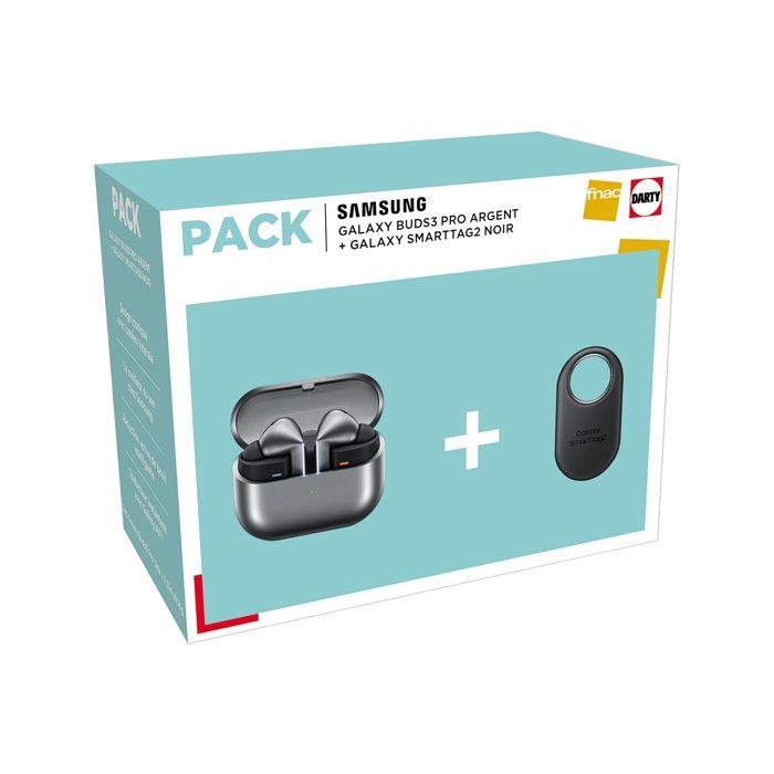 Pack Ecouteurs sans fil Samsung Galaxy Buds3 Pro Bluetooth avec réduction active du bruit + SmartTag2 - vue 4