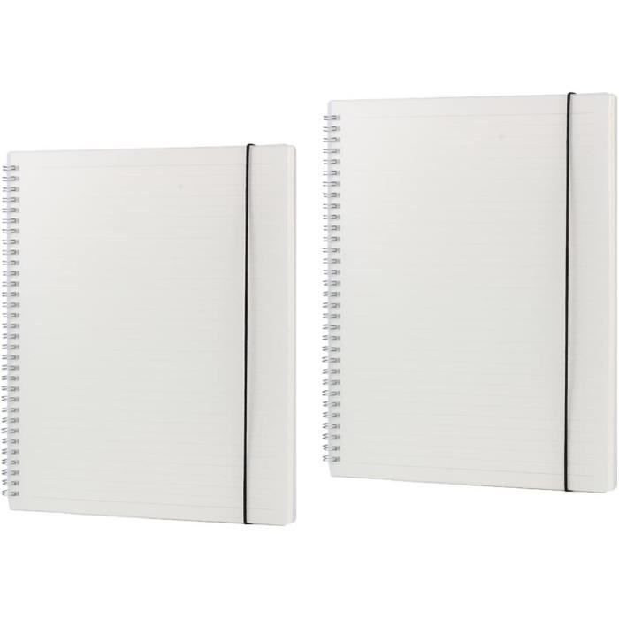 Leitz, Cahier Spirales Couverture PP A4 Quadrillé, 180 Pages 90g/m², Leitz Office, Rouge, 44950025