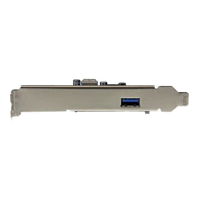 STARTECH Carte contrôleur PCI Express à 2 ports USB 3.1 (10 Gb/s) - 1 USB-A externe 1 USB-A interne