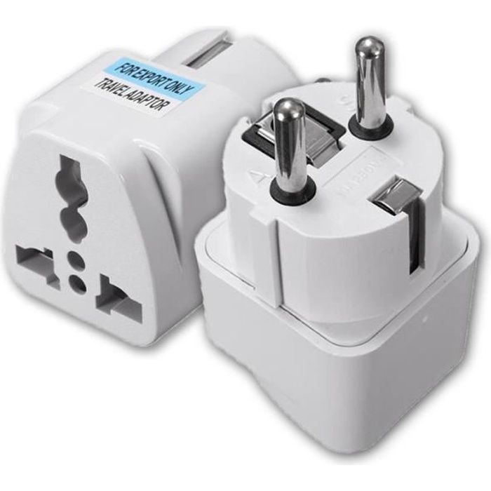 AVANC Prise Adaptateur Electrique Universelle UK US EU AU Vers EU Voyage Convertisseur 250V 10A