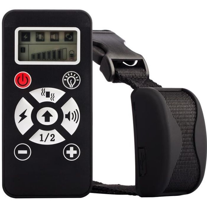 Meilleurs prix pour Tera® collier de dressage rechargeable étanche pour entraîner chien télécommandé sans fil à portée de 800 m avec LCD écran (Noir)