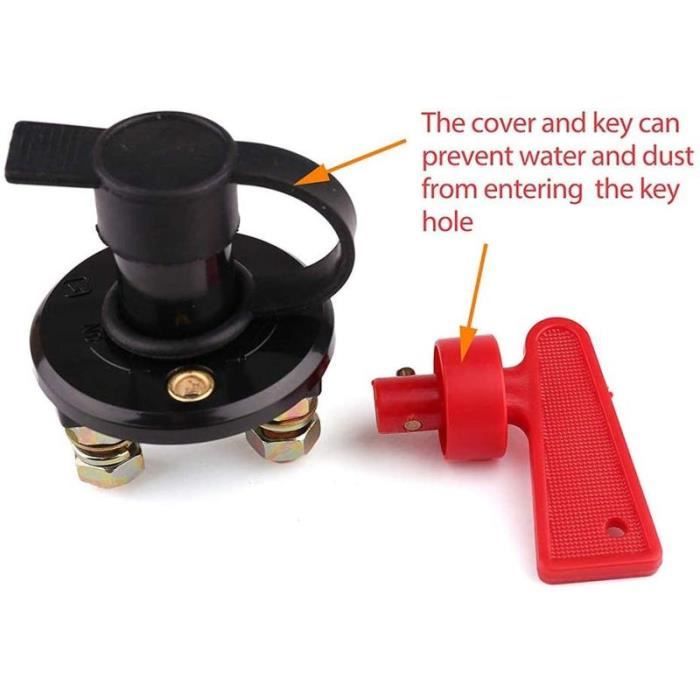 Kit De 2 Interrupteurs De Déconnexion De Batterie à Clé - Isolateur De Puissance Pour Voiture, Camping-car, Bateau