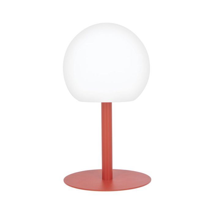 Lampe à poser POP - boule terracota rechargeable en métal LED IP44 400 lumens CCT et dimmable hauteur ajustable