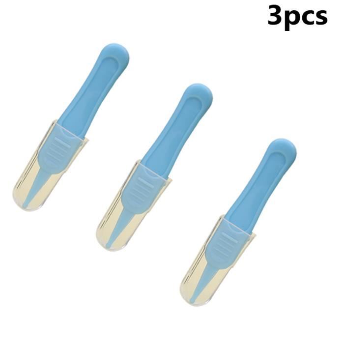 WeddHuis Lot De 4 Pinces Bébé Sécurité - Extrémités Arrondies Pour Nettoyage Nez Oreilles