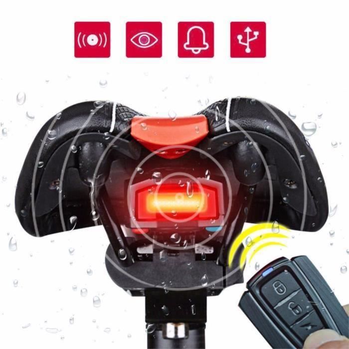 Ywei 3en1 Vélo Sécurité Serrure Sans Fil Télécommande Alarme Alerter
