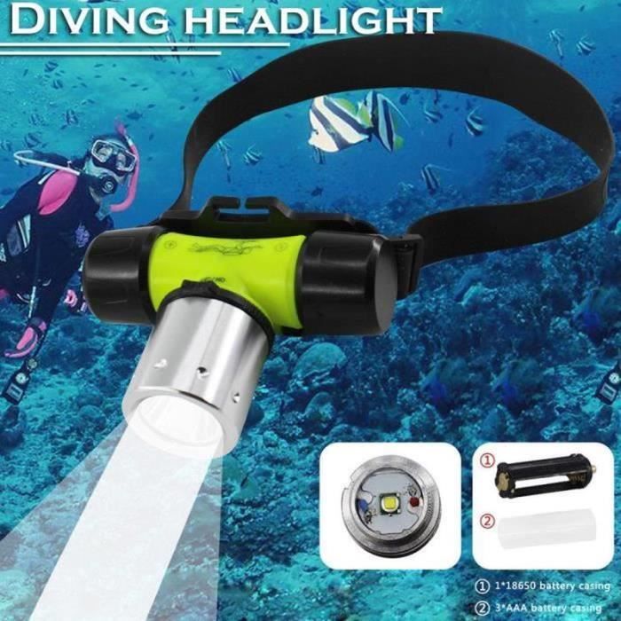 Lampe de poche de plongée LED puissante, Super brillante, T6/L2, torche sous-marine professionnelle, étanche IP68, avec batterie 18650  39