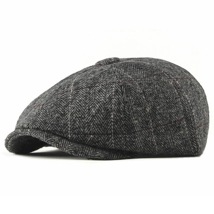 Béret Homme Casquette Octogonale Vintage Britannique Printemps Automne Casquette Gavroche – Acheter Les Meilleurs Produits Dans La Boutique En Ligne