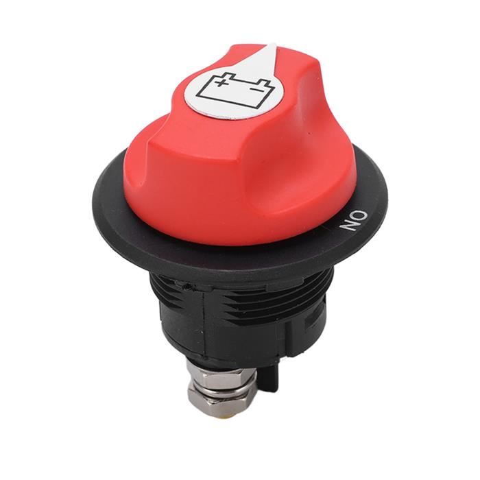 Interrupteur de coupure de batterie, interrupteur d'arrêt de batterie plastique compact universel haute résistance pour entretien,commutateur de voiture