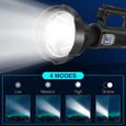 Stillcool® Lampe torche LED Ultra puissante Lampe de poche rechargeable étanche avec trépied pour Camping Randonnée Pêche -1