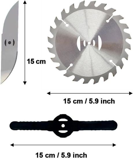 10 Lames De Rechange Pour Débroussailleuse - Acier Résistant, Coupe Herbe Et Broussailles - Pour Jardin, Ferme, Défrichage