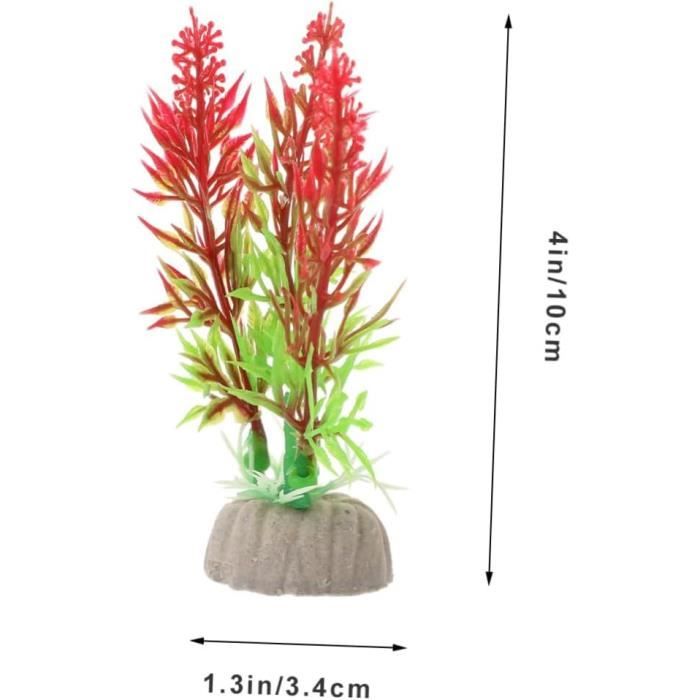 Lot de 3 poissons Betta artificiels pour aquarium, figurines lumineuses