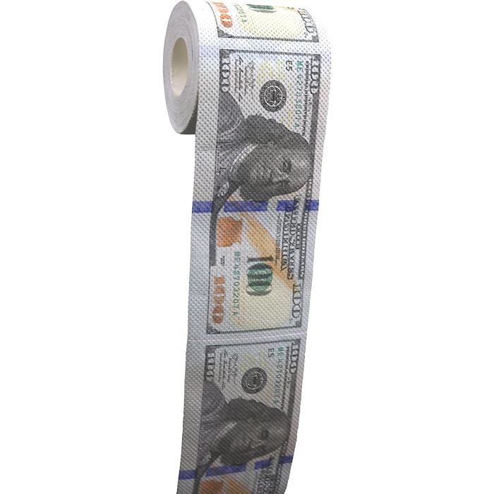 240 feuilles de papier toilette blague - Billet de 100 dollars - 1  rouleau[447] - Cdiscount Au quotidien
