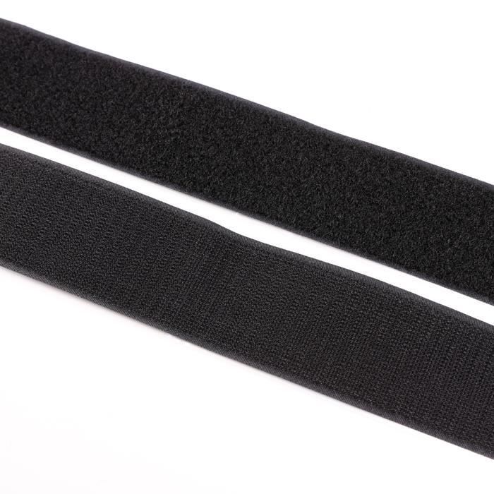 Noir Bande auto-agrippant Ruban adhésif autocollant crochet attache nylon  1mx50mm - Cdiscount Bricolage