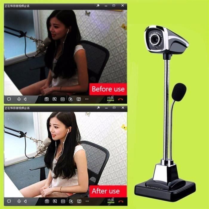 Mini Webcam HD pour ordinateur avec microphone Intégré, 2.0 USB Réglable HD  LED Webcams Caméra pour PC, Notebook et Smart TV My15650 - Cdiscount  Informatique