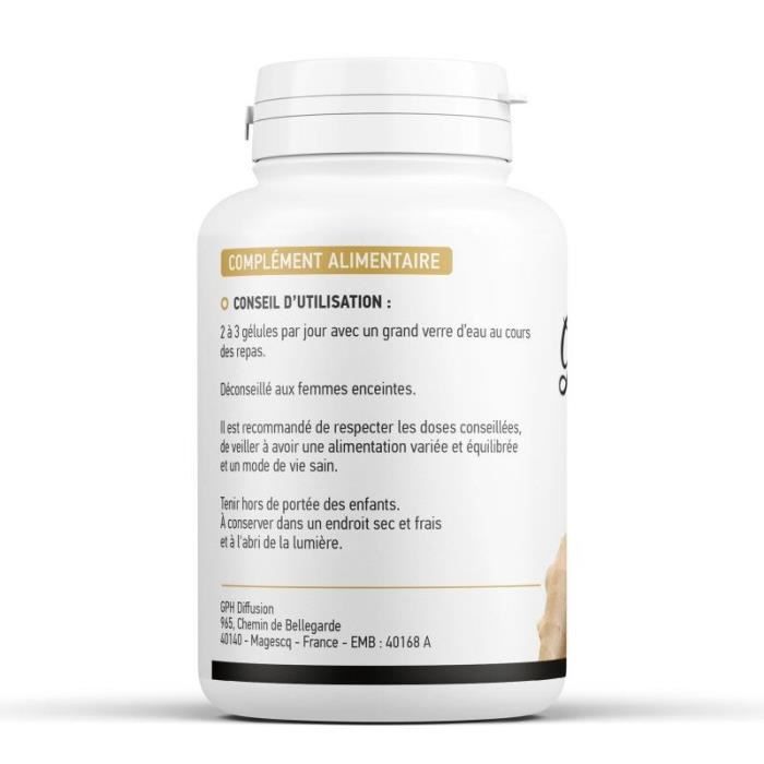 Gélules De Gingembre 280 Mg - Poudre Pure De Rhizome - France Herboristerie - Neuf