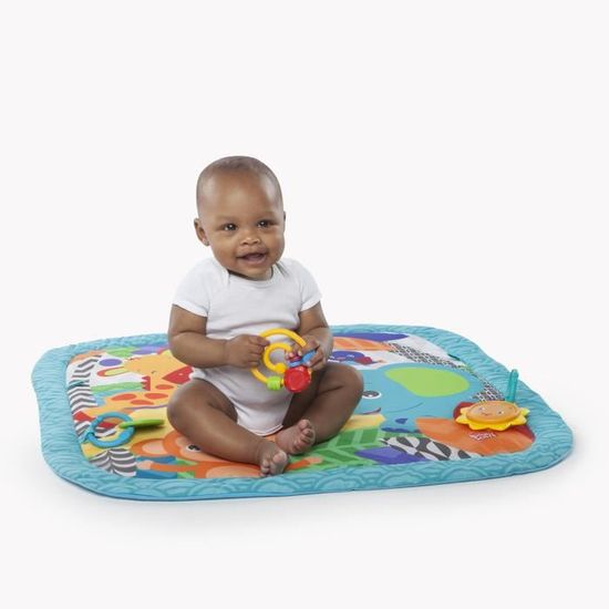 Tapis De Jeu Bébé The Modern Ohana - 0-6 Mois, Noir, Avec Housse De Rangement, Tapis D'Éveil