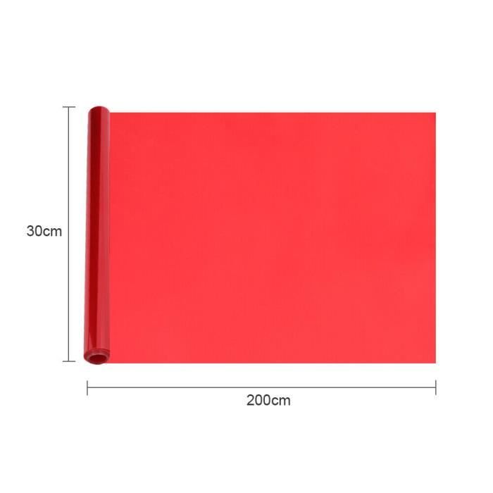 Rouge Voiture Phare Phare Feu Arrière Teinte Style Imperméable à l'eau  30x60 / 150cm Voiture Teinture Autocollant de protection Vinyle Film  Accessoires