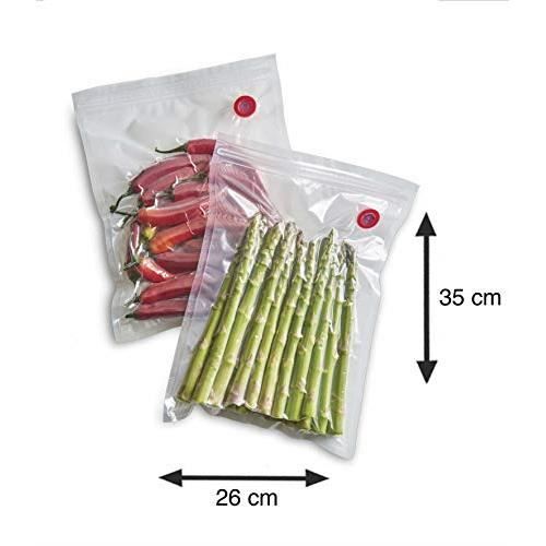 Sachet Zip - Sac Sous Vide Alimentaire - 26 x 35 cm - Congélation