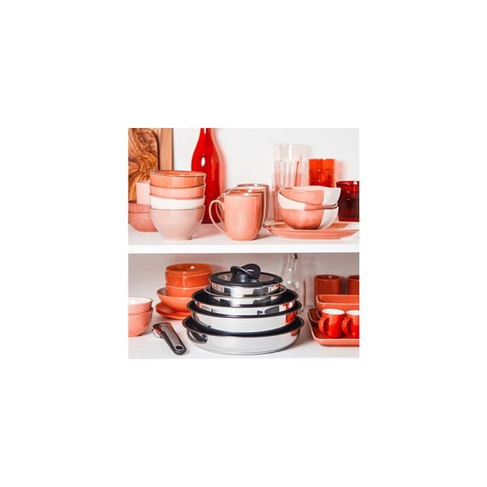 Tefal Ingenio Preference Poêle 22 Cm Empilable Acier Inox Revêtement Antiadhésif Induction Fabriqué En France