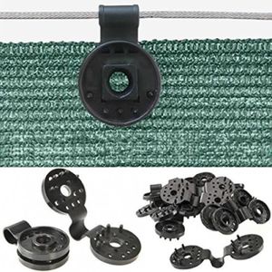 Lot De 30 Clips De Fixation Pour Brise-Vue En PVC Vert[169