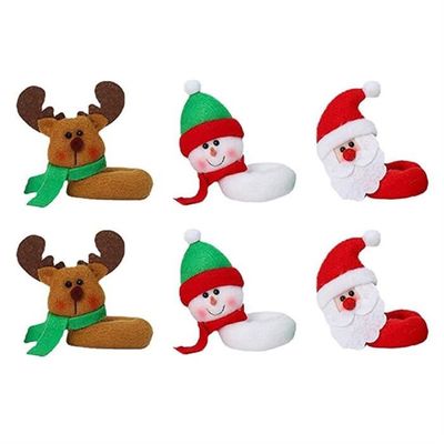 144 Autocollants Vin Noël - 16 Feuilles, Motifs Père Noël, Bonhomme De Neige, Etc., PVC, 15x15 Cm - 7