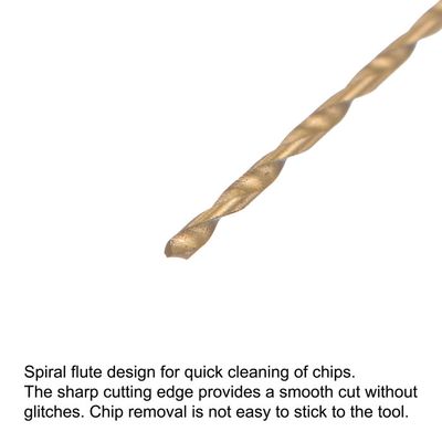 CoCud 6542 Forets Hélicoïdaux En Acier Rapide, 2mm Diamètre 49mm