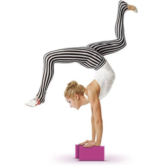 CampTeck U6788 Bloc Yoga en Mouse L/éger Brique de Yoga Portable pour Pil/âtes Exercices Balance et /Équilibre Violet Relaxation Fitness