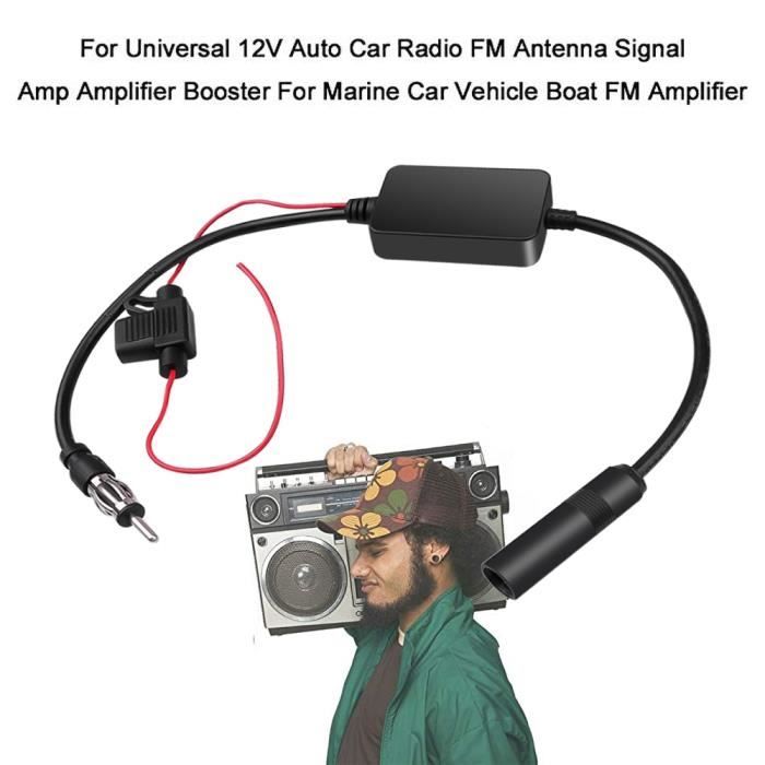 ANT 208 - Amplificateur De Signal Fm Pratique Universel, Anti-interférence,  Pour Antenne De Voiture, Radio Fm