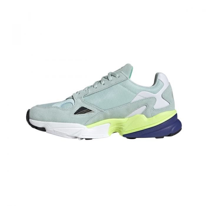 Falcon adidas white blue on sale
