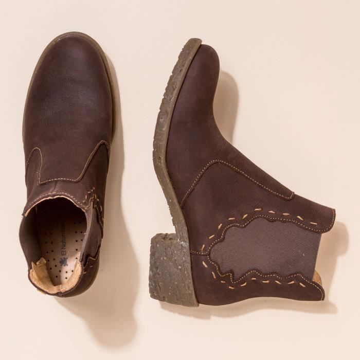 Bottine talons pour Femme El Naturalista Marron Lacets