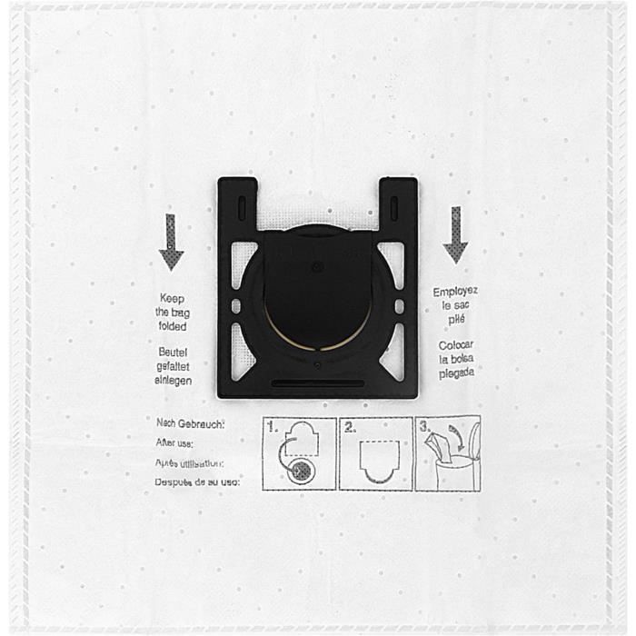 PakTrade 5 Sacchetti Per Aspirapolvere EIO Turbo 2400 Duo – Microfibra Multistrato + Filtro